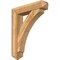 Ekena Millwork Thorton Arts and Crafts Rough Sawn Bracket w/ Offset Brace, Western Red Cedar, 8"W x 36"D x 44"H BKT0806X36X44THR03RWR - alternate 1